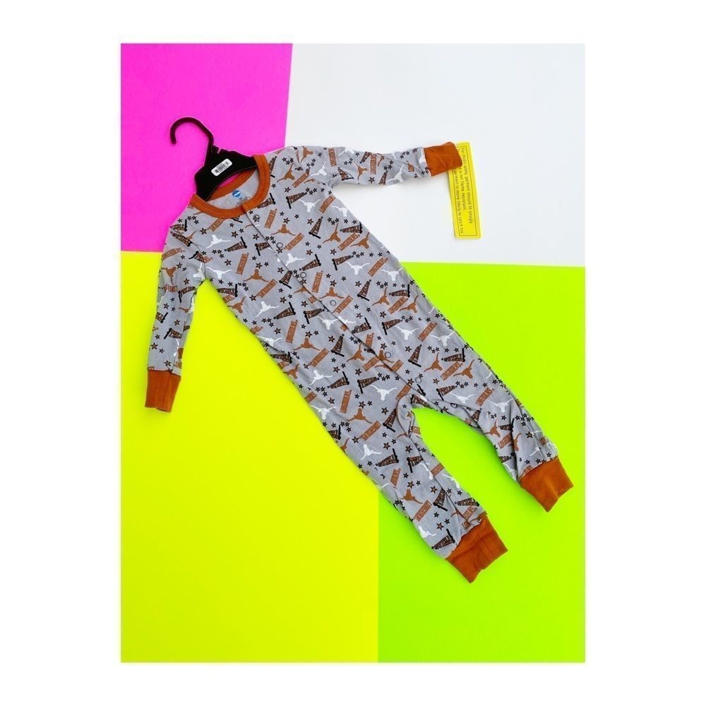 NCAA Texas Longhorns Baby One Piece Sleeper Pajama